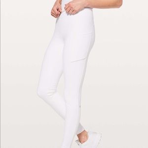 LULULEMON SPEED UP LEGGINGS WHITE